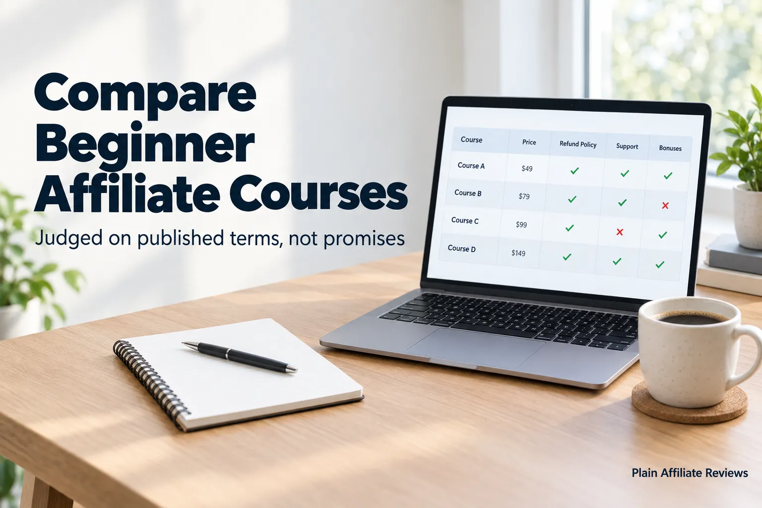 12 Best Affiliate Marketing Courses for Beginners Compared on Published Terms